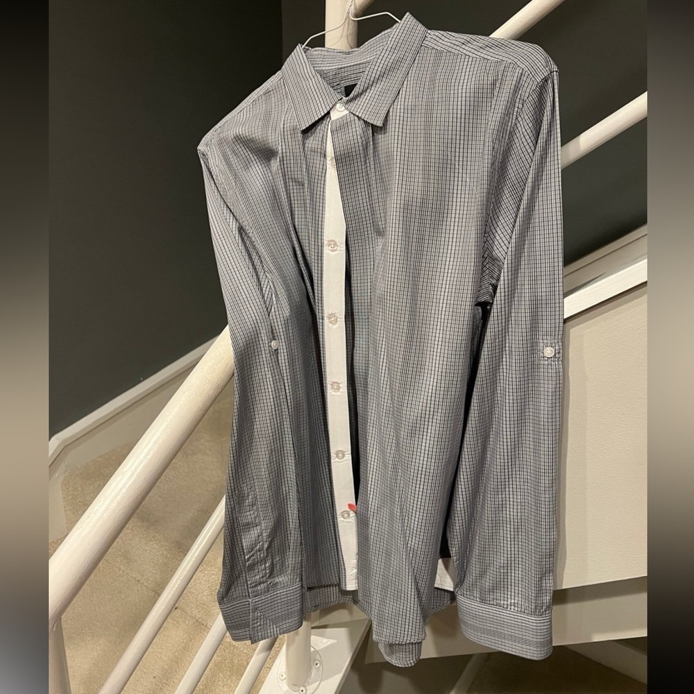 Armani Exchange Men’s Checkered Button-Up Shirt - Size L